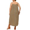 Agnes Orinda Women's Plus Size Summer Beach Bohemian Pattern Sleeveless Strap Maxi Sundresses - 4 of 4