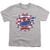 Teenage Mutant Ninja Turtles 4Th Of July Headshot Kids T Shirt For Youth, Athletic Heather - 2 of 4