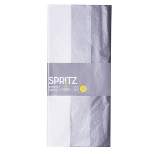 20ct Pearlized Banded Tissue Gray/Off White - Spritz™