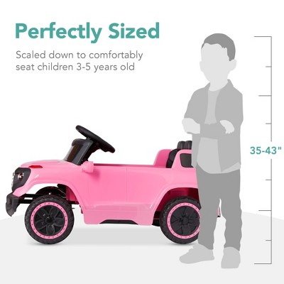 Pink 6V Kids Ride-On Truck with Remote Control