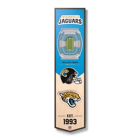 8 x 32 NFL Jacksonville Jaguars 3D Stadium Banner