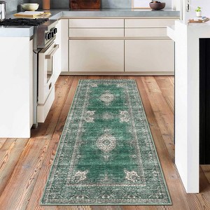Area Rugs for Living Room Floral Vintage Soft Non Slip Machine Washable Distressed Vintage Rug for Bedroom Dining Room - 1 of 4