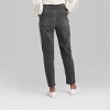 Women's Super-High Rise Mom Taper Jeans - Wild Fable™ Black Wash - image 3 of 3