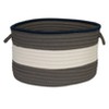Colonial Mills Color Block Round Basket - Navy Green 14"x14"x10" 100% Polypropylene Round - 2 of 4