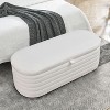 NicBex Storage Ottoman Bench for Bedroom,Elegant Storage Bench with Safety Hinge,Ottoman for Living Room, Bedroom,Entryway - 2 of 4