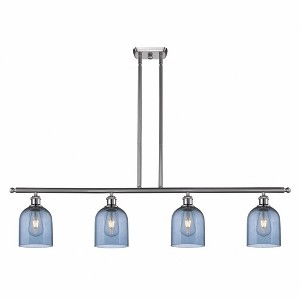 Bella - 4 Light Stem Hung Island In Industrial Style-10 Inches Tall and 48 Inches Wide - 1 of 1