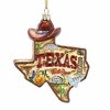 Kurt Adler State of Texas Outline Hanging Glass Christmas Ornament - 2 of 3