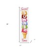HomeRoots 36" Pink White And Yellow Solid Wood Sweet Summer Porch Sign - 3 of 4