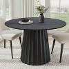 Dovelina 46" Round Dining Table Modern Wood Kitchen Table Dining Room Table for 4 People - 2 of 4