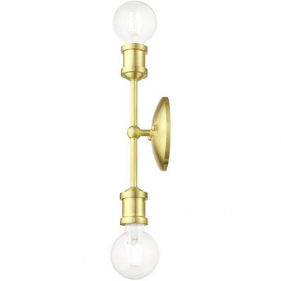 Lansdale Satin Brass 2-Light ADA Compliant Vanity Sconce