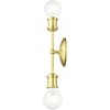 Livex Lighting Lansdale 2 - Light Vanity in  Satin Brass - 2 of 4