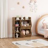 Whizmax 3-Tier Kids Bookshelf - Double-Sided Toy Organizer with 5 Compartments, for Toys & Books in Bedroom, Living Room, Kindergarten - 4 of 4