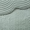 3 Pcs Elegant Reversible Scalloped Edge Quilt Set, Antimicrobial Elegant Touch Bedding for Hot Season, Classic Stitch Pattern Farmhouse Style Bed Set - 4 of 4