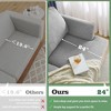 Gericco Loveseat Sofa 56", Small Couches for Small Spaces, Mid Century Love Seat Couches for Living Room, Upholstered 2-Seater Small Couch - 2 of 4
