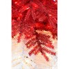 Perfect Holiday Pre-lit Santa Hat Christmas Tree with Red and Warm White Lights and Square Metal Base - image 4 of 4