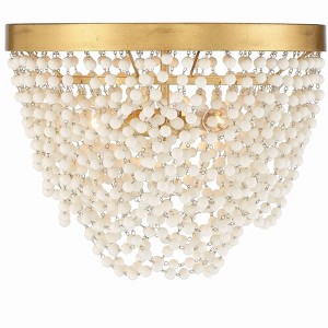 Crystorama Lighting Fiona 3 - Light Flush Mount in  Antique Gold - 1 of 4