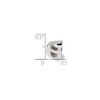 Black Bow Jewelry Sterling Silver Letter G Polished Bead Charm, 10mm - 2 of 3