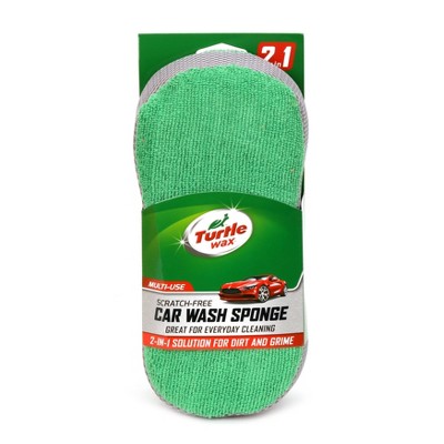 Turtle Wax 2-in-1 Microfiber Wash/scrub Sponge : Target