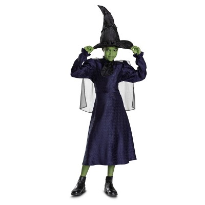 NBCUniversal Girls' Wicked the Musical Elphaba Classic Costume Dress Dark Purple