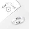 EVERLY JEWELRY | Sterling Silver Diamond 3-Stone Mens Ring - 4 of 4