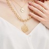 Sanctuary Project Statement Circle Weaved Pendant Necklace Gold - 3 of 3