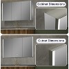 Medicine Cabinet with LED Mirror,Surface or Recessed Mount,Defogger,Memory Function,3-Color Lighting,USB&Outlet,Dimmer,and Storage Shelf - 3 of 4
