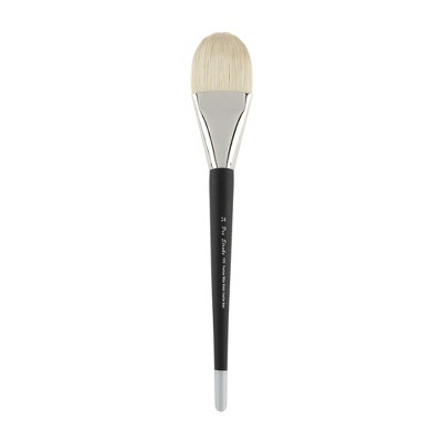 Creative Mark Pro Stroke Premium White Chungking Hog Bristle Artist Paint Brush - Filbert - Natural Bristle Brush w/ Great Control Suitable for Oils,