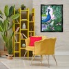 Stupell Industries Peacock in Pink Floating Frame Canvas Art, Black, 25" x 31" - 3 of 4