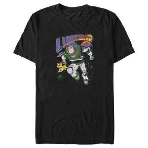 Men's Lightyear Buzz and Sox Protecting The Galaxy T-Shirt - 1 of 4