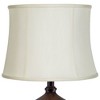 Imperial Shade Creme Classic Medium Drum Lamp Shade 14" Top x 16" Bottom x 12" High (Spider) Replacement with Harp and Finial - 2 of 4