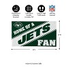 Evergreen Home of a Fan New York Jets 28" x 16" Woven PVC Indoor Outdoor Doormat, Home of a Fan - 2 of 4