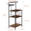 ELJGET Kitchen Bakers Rack with Power Outlet, Adjustable Storage - 2 of 2