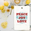 Heather Dutton Peace Joy Love Woodcut Cutting Board Rectangle -Deny Designs - image 2 of 3