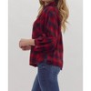 Women's Plaid Button Up Top - entro - 3 of 4