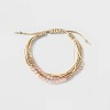 Semi-precious Rose Quartz Multi-strand Bracelet - Universal Thread™ Pink :  Target