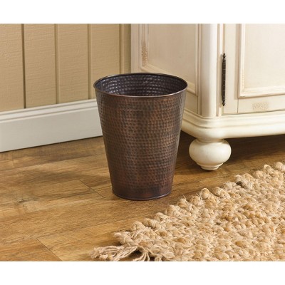 Park Designs Hammered Copper Waste Basket 10"h Target