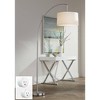 360 Lighting Cora Modern Industrial 72" Tall Arc Floor Lamp with Smart Socket Brushed Nickel White Drum Shade for Living Room Reading - 2 of 4