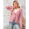 Clearlove Cardigan Sweaters for Women Cropped Tie Front Lightweight Cardigan Long Sleeve Chic Fall Shrugs - 4 of 4