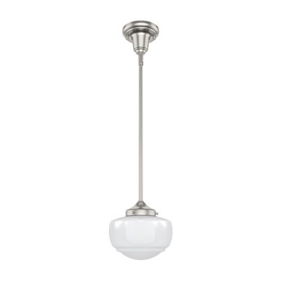Hunter Fans Saddle Creek 1 - Light Pendant in  Brushed Nickel