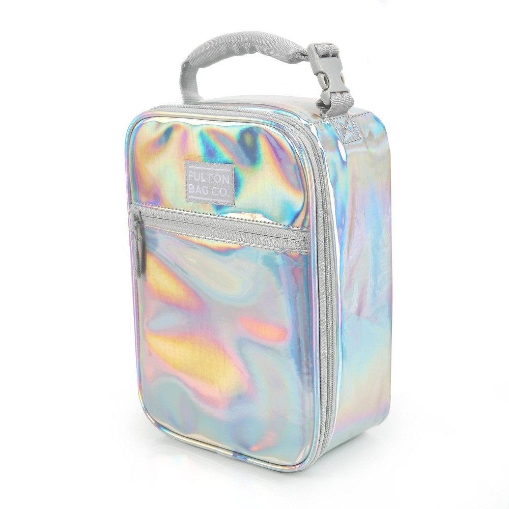 Fulton Bag Co. Upright Lunch Bag - Iridescent White Holographic