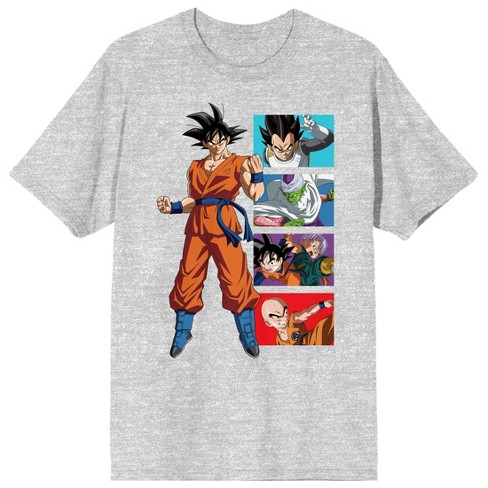 Dragon Ball Super - Maglietta Uomo Goku Con Personaggi In Pannelli - Colore Nero, Manica Corta - 4