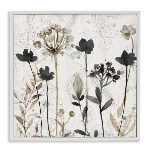 Stupell Industries Abstract Overlapping Flower Sprigs, 12" x 12" - 1 of 4