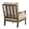 Mid-Century Solid Wood Accent Armchair with Upholstered Thick Cushion and Back- Morden Fort - 2 of 4