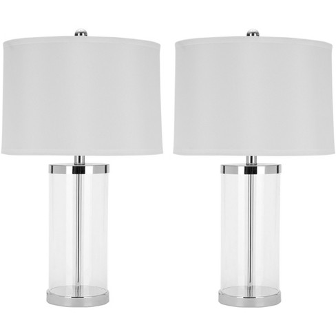 Tapered Fillable Table Lamp With Usb Clear - Threshold™ : Target