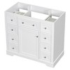 ORRD 36" Bathroom Vanity Base, Cabinet-Only Storage Unit with 1 Door & 6 Drawers, White MDF & Solid Wood - 3 of 4