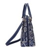 Signare USA Sea Shell Blue Convertible Top Handle Handbag - 4 of 4