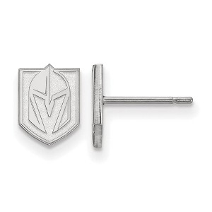 Black Bow Jewelry Sterling Silver Vegas Golden Knights NHL Stud Earrings - 1 of 3