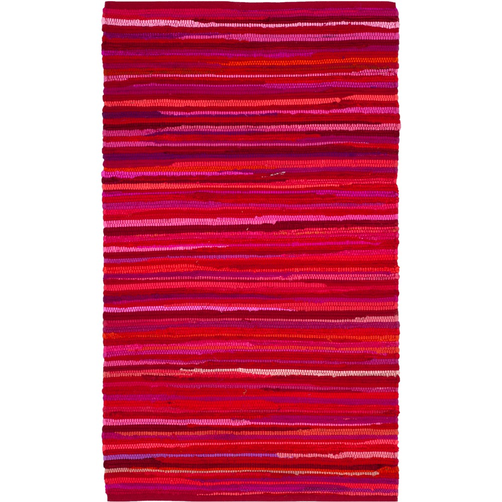 2'x3' Jessica Woven And Flatweave Rug Red/Multi - Safavieh