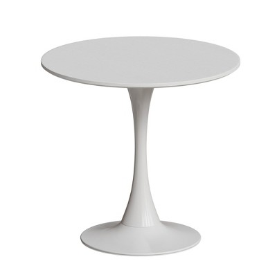 Vatros Metal Base Small Dining Table Round Bistro Table for 2