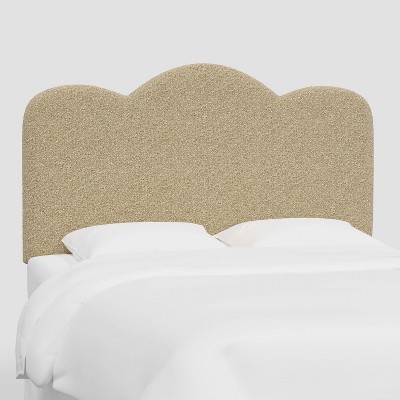 Queen Lizzie Headboard in Buff Boucle - Threshold™: Pine Frame, Upholstered, Freestanding Design